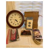 Bulova Clock/Coasters/Cord Plug/Univ. Remote, etc