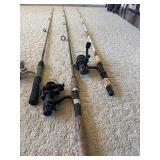 3 Vintage Rod & Reels