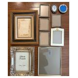 Lot of Silver & Gold Colored Picture Frames