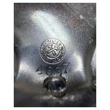 Antique Silver-Plated Pickle Castor w/HP Jar