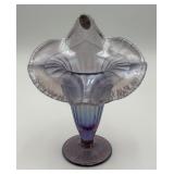 Fenton Art Glass Lavender Crackle Vase