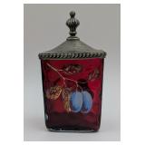 Victorian Era Hand Painted Pickle Jar