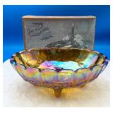 VTG New Indiana Glass Carnival Glass Center Bowl