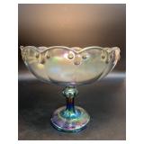 Garland" Pattern Pedestal Compote Bowl