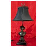 Small Bronze Napoleon Bust Desk Lamp