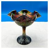 Fenton Persian Medallion Carnival Glass Compote