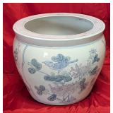 Vintage Hand Painted Ceramic Planter w/Bird Theme