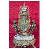 Vtg Louis XV Imperial Brevettato Ornate Clock