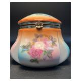 VTG RS Prussia Hand-Painted Porcelain Powder Jar