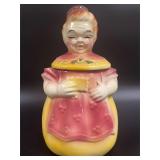 Antique Ceramic Cookie Jar is Styled "Granny" 13"