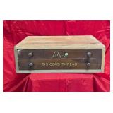 Antique Lily Mills 2-Drawer Spool Cabinet