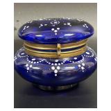 Antique Victorian-Era Cobalt Blue Glass Trinket