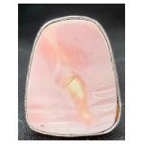 Sterling Silver Ring w/ Pink Opal Gemstone