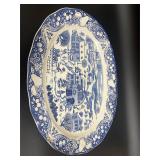 Vintage Sanyei Marushin Art Oval Serving Platter