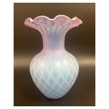 Victorian-Style Satin Glass Vase