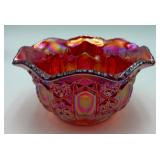 Vtg. L.E. Smith Carnival Glass Bowl