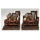 Pair of Vtg. Scottish Terrier Bookends
