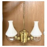 Antique Angle Lamp Co. DBL-burner Hanging Fixture