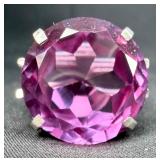 Silver Tone Amethyst Ring