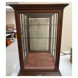 Vtg. (Antique?) Large Wood & Glass Showcase