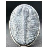 Sterling Silver Trilobite Fossil Ring