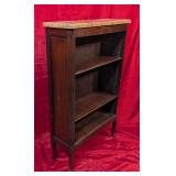 *Antique Louis XV Petite Mahogany Marble Bookshelf