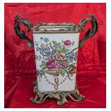 Ornate Rectangular Flower Vase