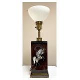 Vintage Sascha Brastoff Carousel Horse Lamp
