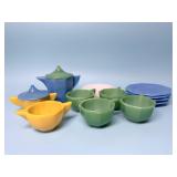 Vintage Akro Agate Children Dishes