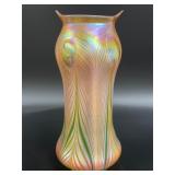 9 3/4ï¿½ Saul Alcaraz Art Glass Vase