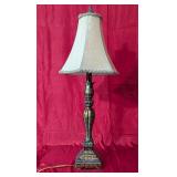 Designer Brushed Gold Tone Table Lamp