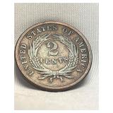 Rare 1864 Two Cent Piece