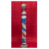 Antique Wooden 42" Barber Pole from Pigott, AR