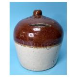 Vintage Stoneware Savings Bank