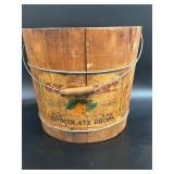 Vintage Wooden Bucket Long
