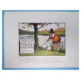 Vintage Art Print "The Rules of Golf Illustrated"