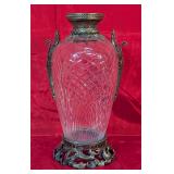 Large Glass & Ormolu Vase