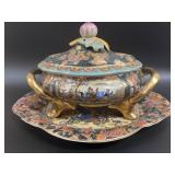 Lidded Tureen Set in the Satsuma Style