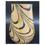 7ï¿½ Teleflora Iridescent Pulled Feather Art Vase