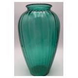 Vtg. Anchor Hocking Tail Ribbed Glass Vase