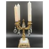 Vintage Brass Girandole Candelabra