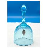 Fenton Collectible Blue-Green Glass Bell
