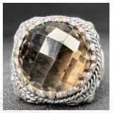 Sterling Silver Smoky Quartz Ring