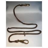 Antique Americans Gold Tone Pocket Watch 18ï¿½ Chain