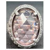 Sterling Silver Smoky Quarts Ring