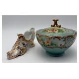 2 Gorgeous Unmarked Porcelain Pieces