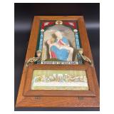 Antique Catholic Last Rites Shadow Box