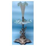 Incredible Antique Art Nouveau Epergne w/Stag Base