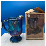 VTG Indiana Glass Carnival Glass Pitcher w/ Box