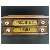 Antique Wooden Store Display Cabinet